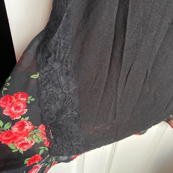 American dream Floral t-shirt top size M - Picture 3 of 8